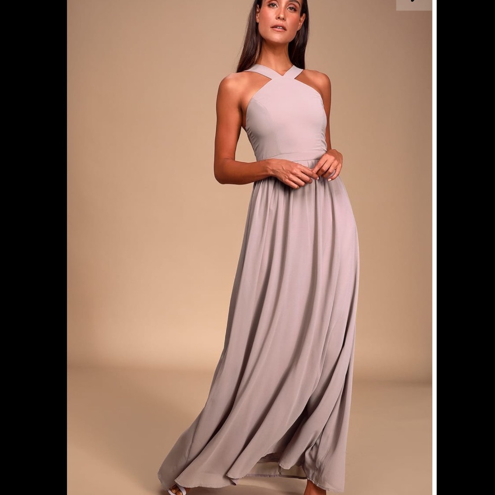 Taupe Lulu’s Air of Romance dress size large